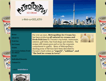Tablet Screenshot of metropolitanicecream.com